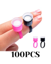 Anillos de tazas de tinta con esponja