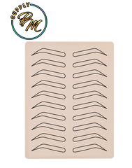 Eyebrow Practice Skins Black Lines