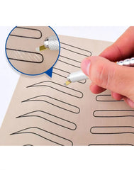 Eyebrow Practice Skins Black Lines